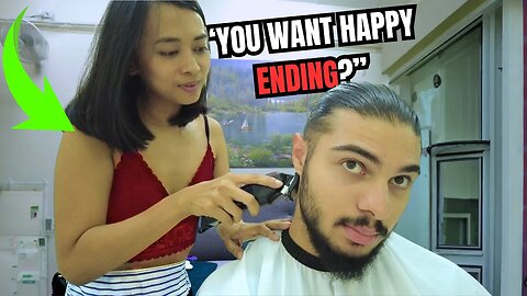 THAI LADY GIVES ME FULL SERVICE HAIRCUT IN PATTAYA! 🇹🇭 (Thailand Nightlife)