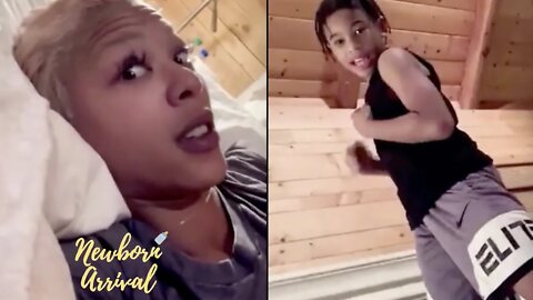 Lil Fizz & Moniece Slaughter's Son Kam Thinks He's The Man Of The House! 💪🏾