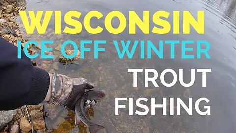 Ice Off Winter Trout Fishing Wisconsin, Lake Martha in Osseo, Winter Trout Fishing In Wisconsin