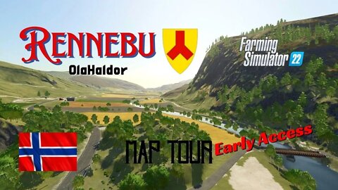 Rennebu / Early Access / Map Tour / OlaHaldor / FS22 / LockNutz / Norway / Buildings Of Norway