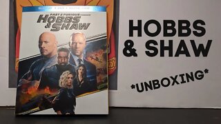 Fast & Furious Presents HOBBS & SHAW Universal Pictures Blu Ray+DVD+Digital Code *Unboxing*