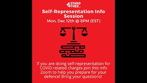 Stand4THEE Self-Representation Zoom Mon, Dec 12 2022