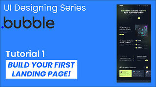 Bubble.io tutorial 1 | UIUX Designing | NoCode | Beginners tutorials