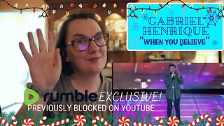 Gabriel Henrique | "When You Believe" [Reaction with Portuguese Subtitles] | a Rumble Exclusive!