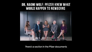 Naomi Wolf: Pfizer WUSSTE, was mit den Neugeborenen passieren würde und hat trotzdem weitergemacht🙈