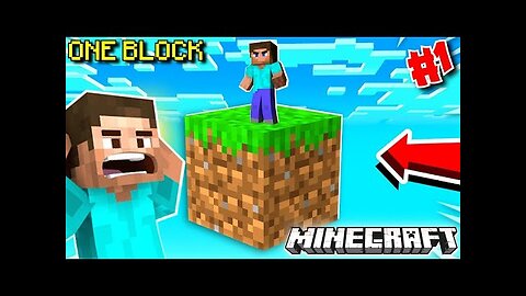 SURVIVING ON ONLY ONE BLOCK IN MINECRAFT | ONE BLOCK (Part - 1)