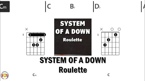 SYSTEM OF A DOWN Roulette FCN GUITAR CHORDS & LYRICS