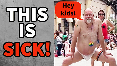 Half Naked Man TWERKS For Kids At Pride Event
