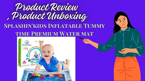 Splashin'kids Inflatable Tummy time Premium Water mat