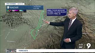 Flood Warnings and Areal Flood Advisories around Southern Arizona Thursday