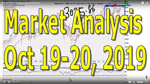 Weekend Market Analysis October 19-20, 2019