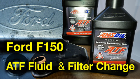Ford F150 Automatic Transmission Fluid Change - AMSOIL Synthetic ATF WIx Filter
