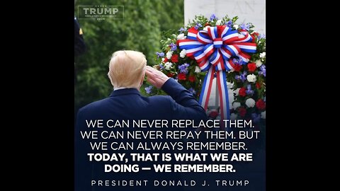 TRUMP❤️🇺🇸🥇MEMORIAL DAY🤍🇺🇸🏅HONORS BRAVE SOLDIERS💙🇺🇸🏅💜⭐️