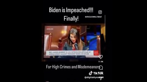 It is official, Joe Biden has been impeached by the house