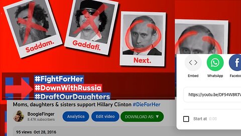 Flashback 2016: Moms, daughters & sisters support Hillary Clinton - It was Always about war with Russia