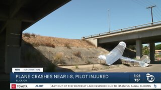 Plane crashes in El Cajon near I-8