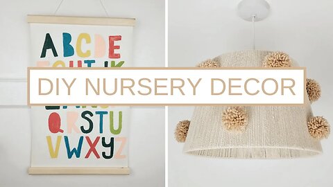 EASY DIY NURSERY DECOR - making first decorations for my baby's room