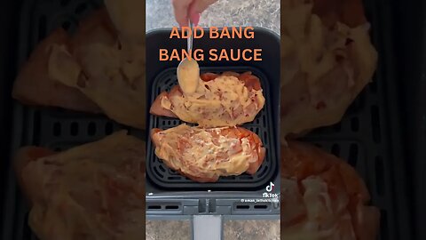 Super easy air fryer bang bang chicken #shorts #food #recipe