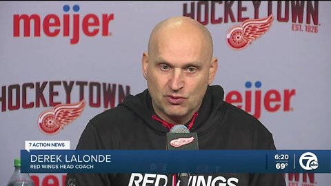 Derek Lalonde is pumping the brakes on the buzz around the Red Wings