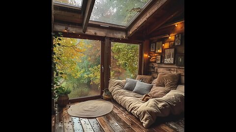 Cozy spot to relax while it is raining outside 💧