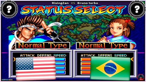 World Heroes 2 Jet (RisingZan Vs. Bruno turbo) [U.S.A. Vs. Brazil]