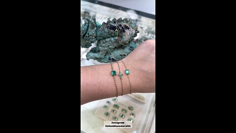 Natural earth mined Emerald Platinum Gold Silver Bracelets for Jewelry And Watches