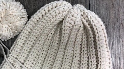 Snowy Day Crochet Beanie