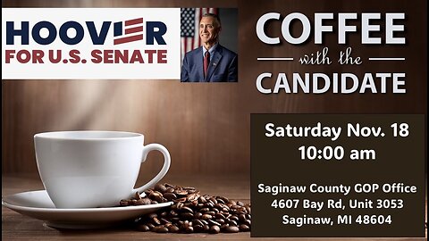 SCRP Coffee with Candidate - US Senate Candidate Mike Hoover