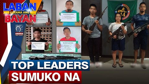 Top Leader ng N P A sa Surigao del Sur at 7 kasamahan nito, sumuko sa militar