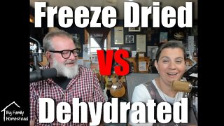 Freeze Dried vs Dehydrated Food Differences
