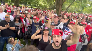 Here's The Massive Crowd Gathering In AOC's Back Yard For Trump's Bronx Rally