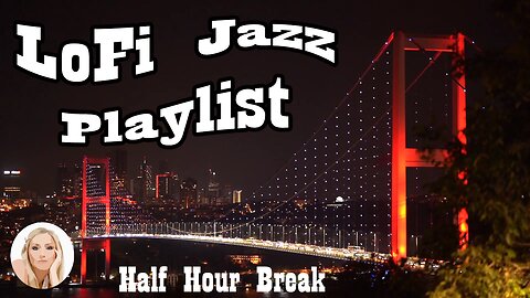 Golden Gate Bridge San Francisco California - LoFi JAZZ playlist – Fantasy light show view Fog Horn