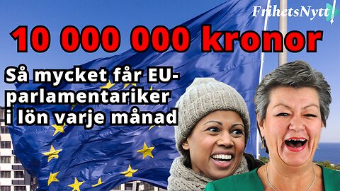 10 miljoner kronor - så mycket får svenska EU-parlamentariker i lön