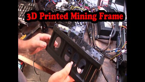 3D Printed Crypto Mining Frame Modular Compact GPU Miner Rig Part 1