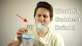 Drinking Liquid Nitrogen Through a Straw-Do NOT Try This at Home!