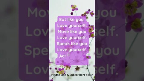 Love Yourself