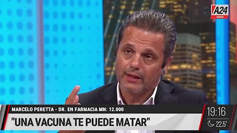 NINGUNA VACUNA COVID ES BUENA DR. MARCELO PERETTA | TV ARGENTINA