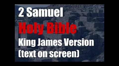 2 Samuel 7 + 8 KJV Bible Audio (2022 King James Version)