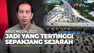 Puncak Arus Mudik 2023 Cetak Sejarah, Jokowi Imbau ASN, TNI-Polri Tunda Balik