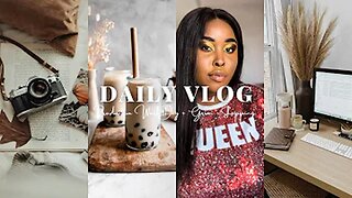 DAILY VLOG! GRWM + PRODUCTIVE WORK DAY + SHOPPING & MORE |itseckranamulife