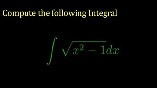 Integral of sqrt(x^2-1)