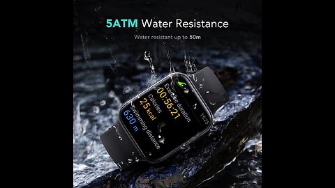 SKG Smart Watch, Fitness Tracker with 5ATM Swimming Waterproof,
