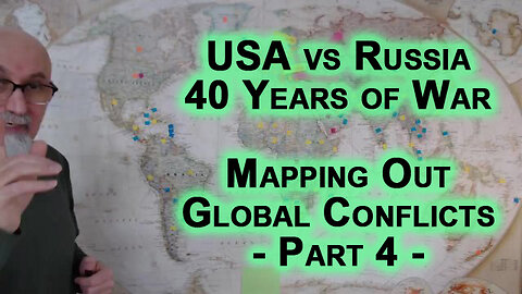 Mapping Global Conflicts Part 4: United States vs Russia, Geopolitics & 40 Years of War [ASMR]