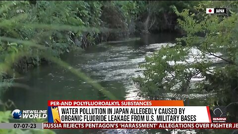 Water pollution in Japan allegedly caused by organic fluoride leakage from US military bases