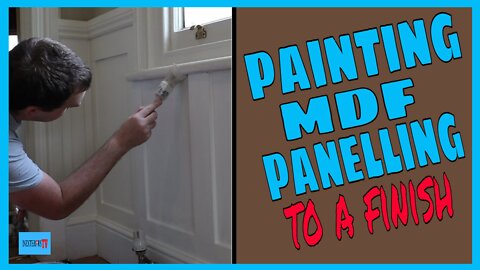 Painting mdf panelling to a finish. How to paint mdf panelling