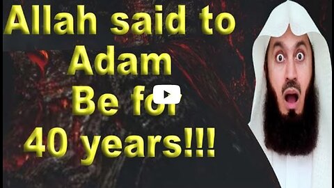 April 30, 2023 Allah kept saying BE for 40 years!