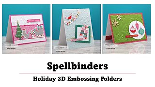 Spellbinders | Holiday 3D Embossing Folders