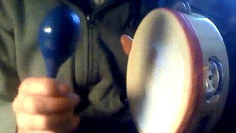 Toy Tambourine and Maraca Becomes a Full Percussion Set