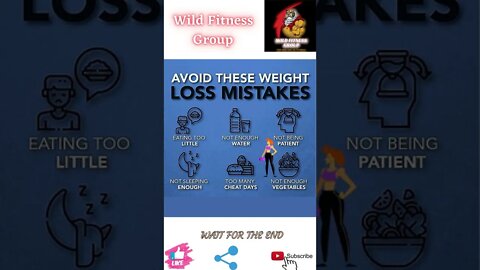 🔥Avoid these weight loss mistakes🔥#shorts🔥#wildfitnessgroup🔥16 June 2022🔥