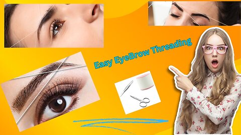 Eyebrow Threading Step-by-Step Guide #eyebrow